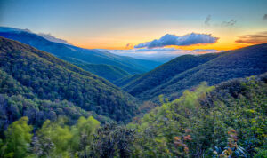 Long range mountain views