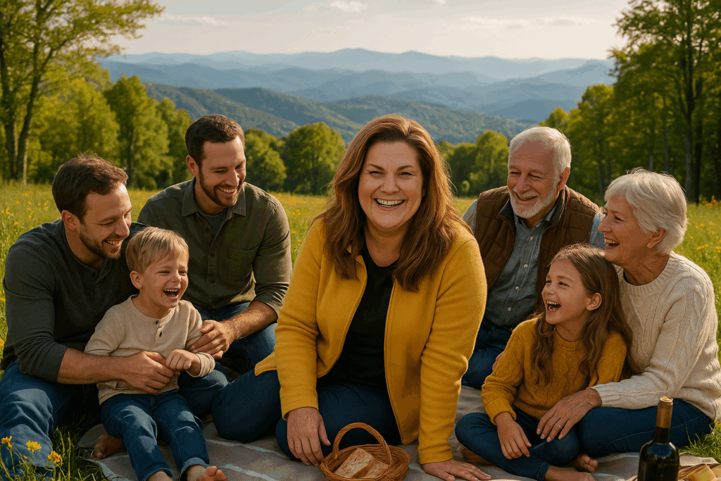 family in the mountains, home equity, buy home with cash, cash home purchase, using equity to buy a home, Professional Equity Assessment Report, PEAR, downsizing with equity, moving in retirement, high equity homeowners, equity-powered real estate, NC High Country real estate, Lori Eastridge Realtor, nc high country real estate, banner elk, boone, blowing rock, west jefferson, sparta, mountain home for sale, cabin for sale, river front cabin for sale