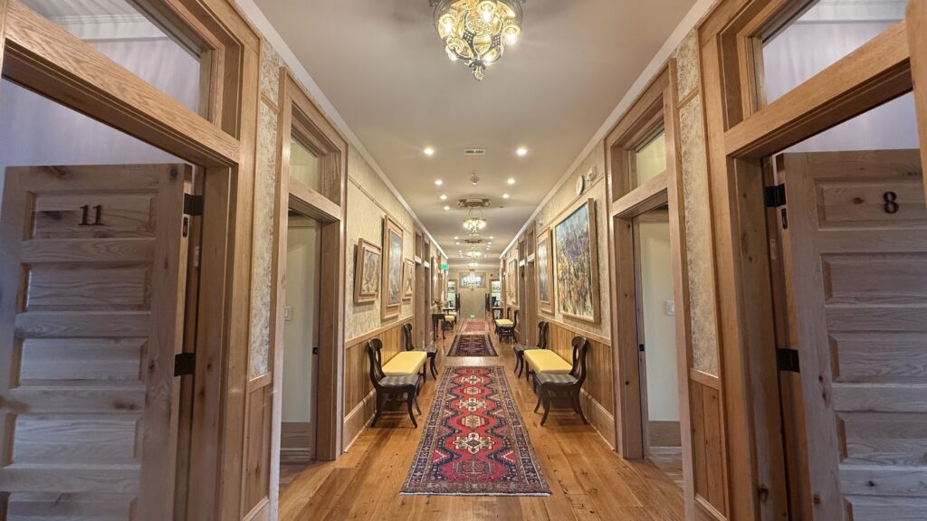 looking down hall west jefferson hotel, West Jefferson Hotel, places to stay in West Jefferson NC, West Jefferson NC lodging, downtown West Jefferson accommodations, hotels in Ashe County NC Blog Tags: West Jefferson Hotel, downtown lodging, Room 15, West Jefferson NC, Ashe County travel, boutique hotels North Carolina